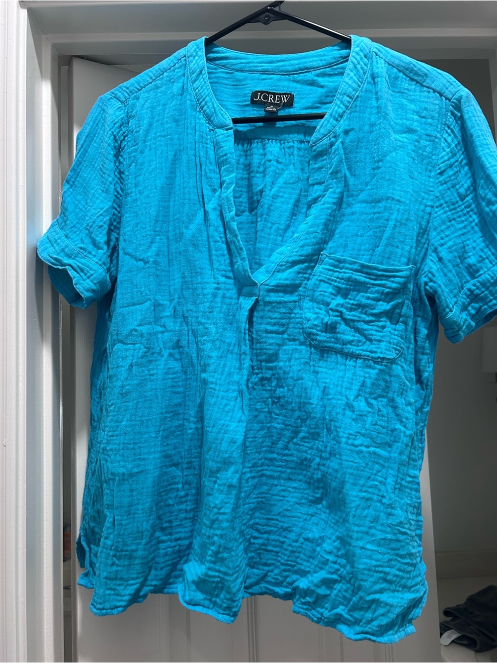 J. Crew Double Gauze Short-Sleeve Top